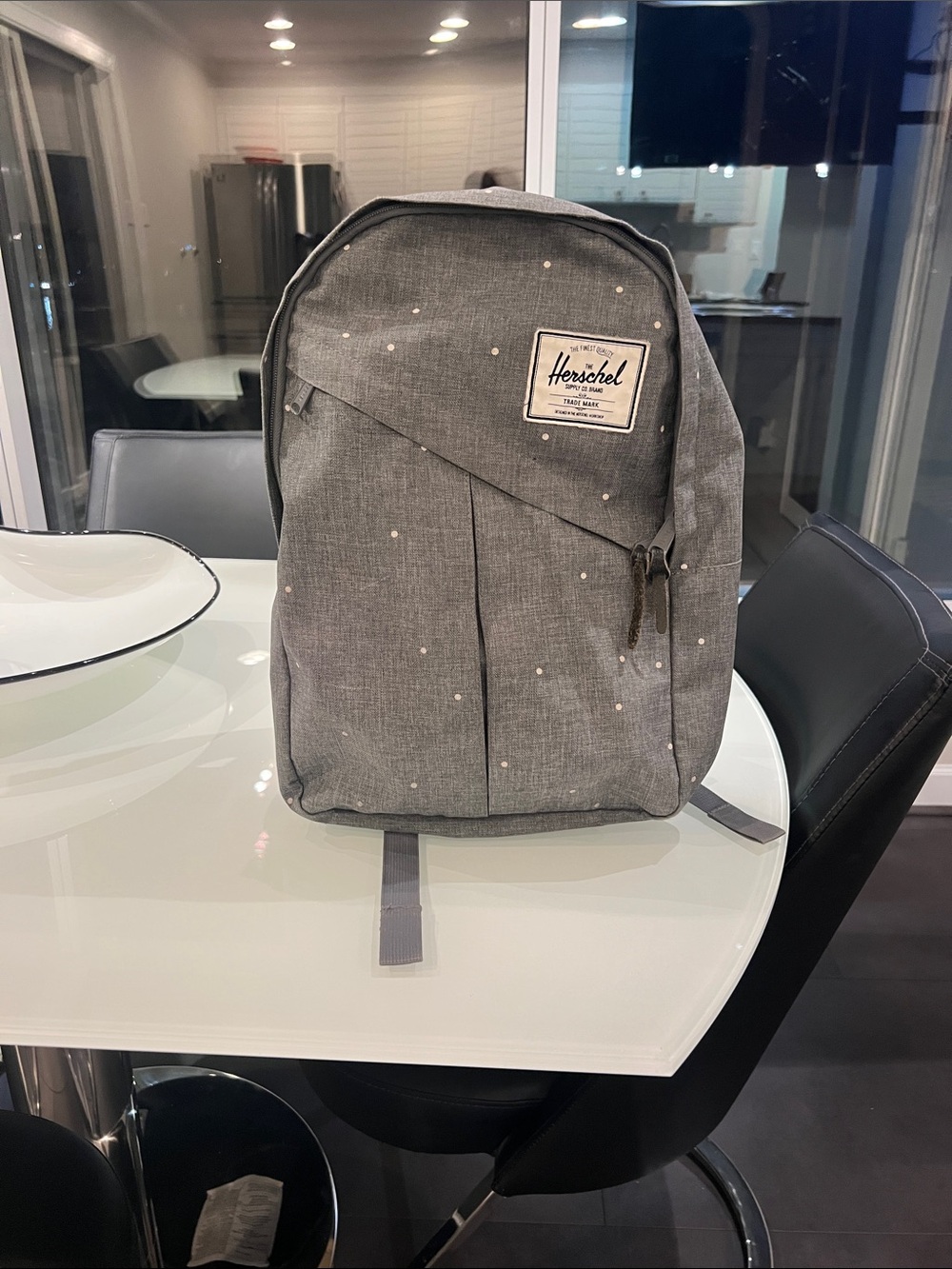 Herschel Supply Company Grey Dot Canvas Backpack